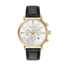 Load image into Gallery viewer, Bulova Men&#39;s Classic Leather Chronograph Watch
