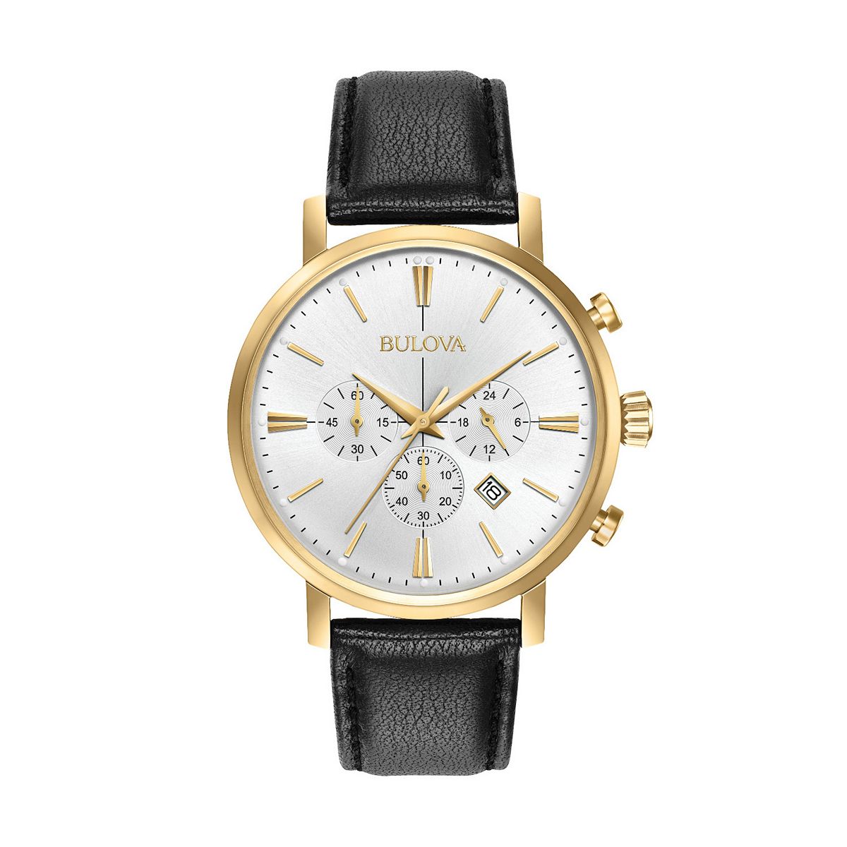 Bulova Men's Classic White Dial Brown Leather Automatic Watch | 97A136 –  Ann-Louise Jewellers