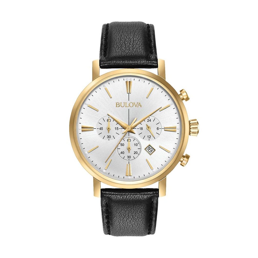 Bulova Men's Classic Leather Chronograph Watch