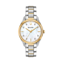Load image into Gallery viewer, Bulova Women&#39;s Sutton Diamond Two Tone Stainless Steel Watch
