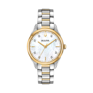 Bulova Women's Sutton Diamond Two Tone Stainless Steel Watch