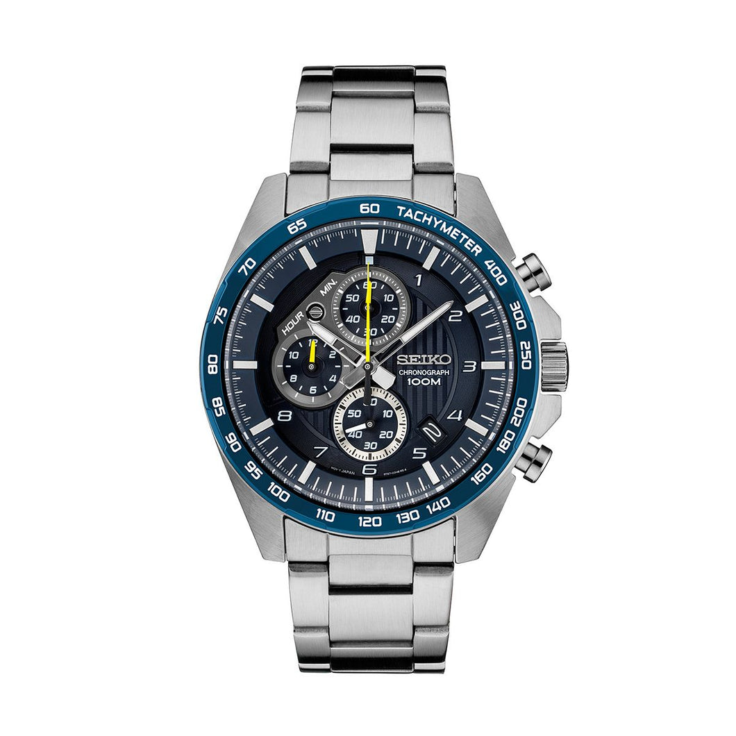 Seiko Men's Essential Stainless Steel Chronograph Watch