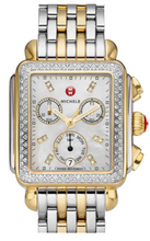 Load image into Gallery viewer, Deco Two-Tone Diamond, Diamond Dial Watch
