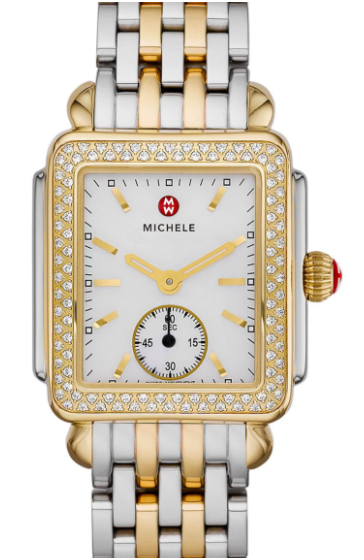 Deco Mid Two Tone Diamond, Two Tone Bracelet Watch