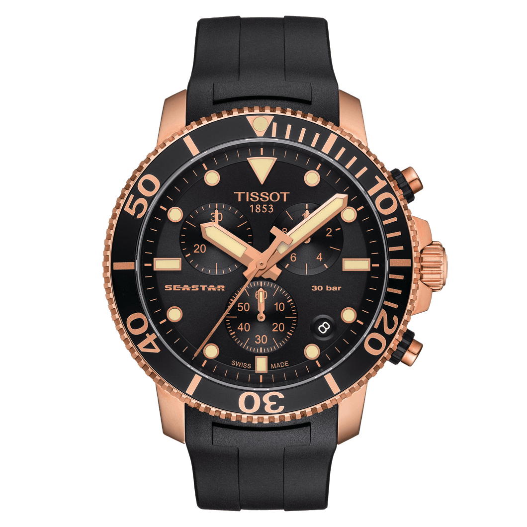 Tissot seastar hotsell 1000 chronograph orange