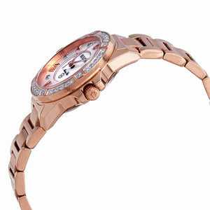 Bulova Ladies Rose Gold Tone Marine Star Diamond Watch with MOP Dial